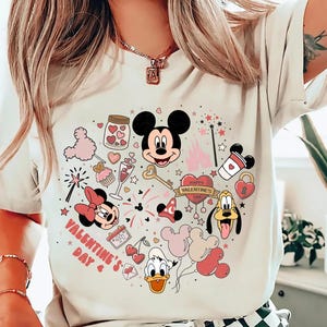 Disney Valentines Day Shirt Mickey and Minnie Valentine Tee Valentines Gift for Disney Lover Couples Mickey and Minnie Valentine Sweatshirt