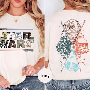 Comfort Colors® Disney Star Wars T-shirt, Retro Galaxy's Edge Darth Vader Tee, Star Wars Disney Trip Shirt, May the Force Be With You Shirt