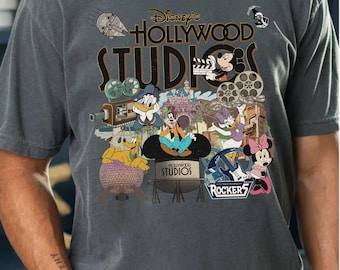 Camiseta de Disney Hollywood Studios, camiseta retro de viaje a Disney Hollywood Studios, camiseta de vacaciones familiares de Disney Hollywood Studios, camiseta de viaje a Disney