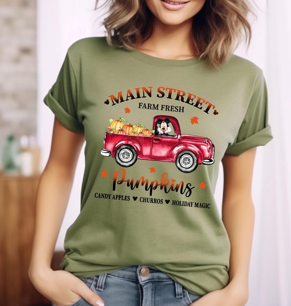 Main Street Farm Fresh Pumpkins Shirt, Disney Fall Shirts, Disney Fall Trip Shirt, Retro Autumn Shirt, Disney Thanksgiving Shirt