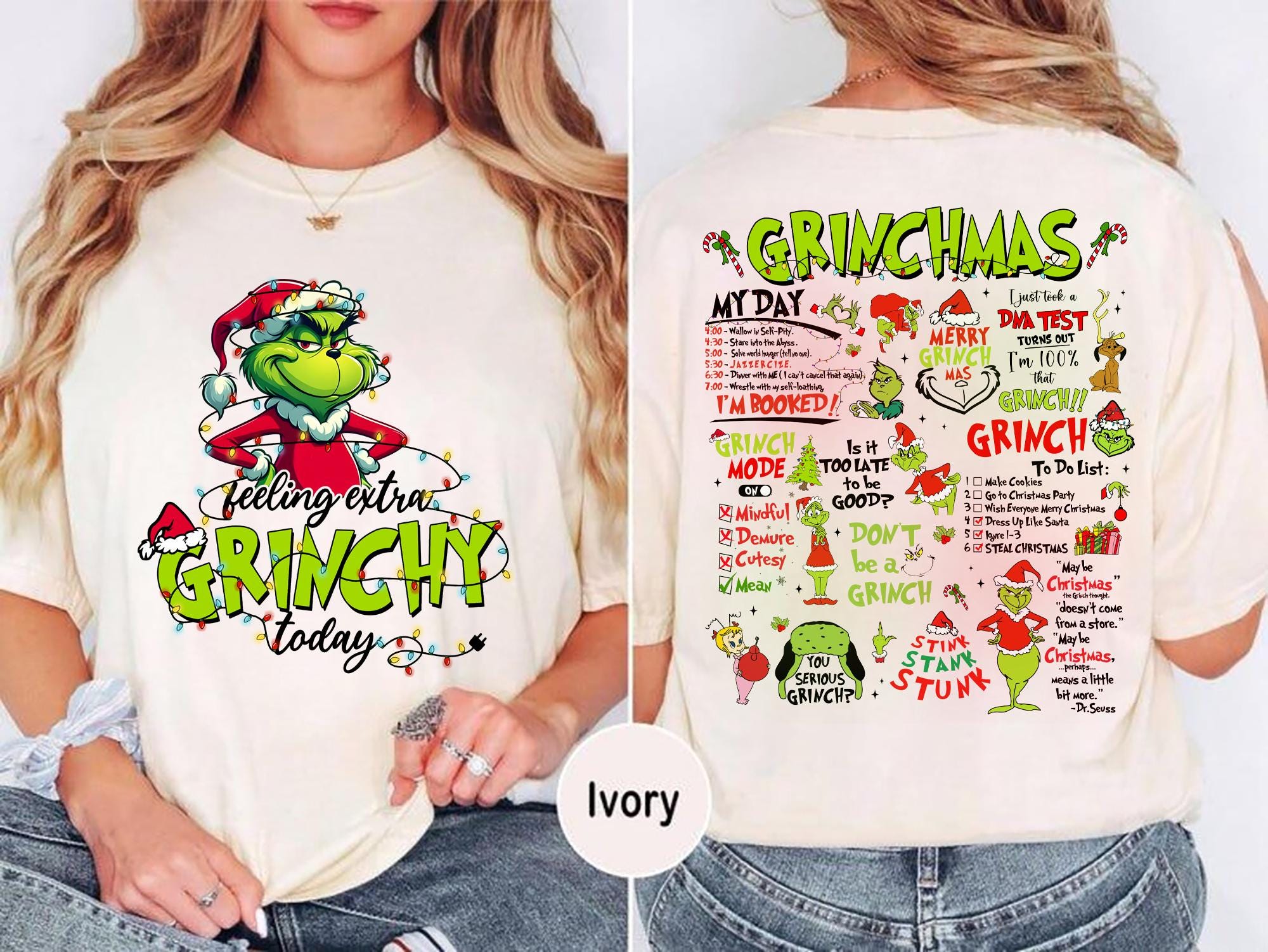 Grinch Christmas Shirt Feeling Extra Grinchy Today Christmas Tee Gift for Grinch Lovers Grinch Christmas T-shirt Grinch Christmas Sweatshirt