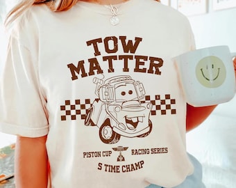 Tow Mater Shirt Disney Cars Trip Tee Comfort Colors Pixar Racing Shirt Cars Land Family Vacation Shirt 2025 Disney Birthday Tshirt for Kids