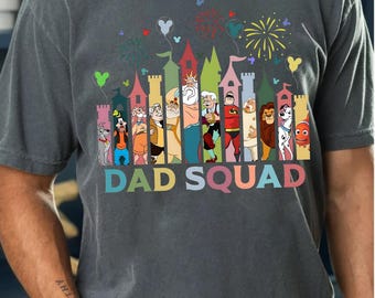 Disney Dad Squad Shirt, Father’s Day Disney Dad T-shirt, Gift for Dad, Disney Trip Dad Sweatshirt, Best Dad Matching Tee, Disney World Shirt