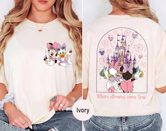 Camiseta de Minnie y Daisy Besties de Comfort Colors, camiseta de Daisy y Minnie, camiseta de Magic Kingdom, camiseta de Disney Besties, camiseta de Disney Gift Friends