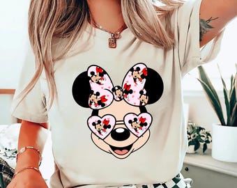 Disney Minnie Valentine Shirt,  Mickey and Minnie Love Sweatshirt, Disney Valentines Day T-shirt, Disney Couple Sweater, Gift for Valentines