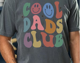 Camiseta Cool Dads Club, camiseta retro para papá, camiseta divertida de regalo para papá, camiseta de cuello redondo para papá con colores cómodos, sudadera Cool Dad Club, camiseta de regalo para el día del padre