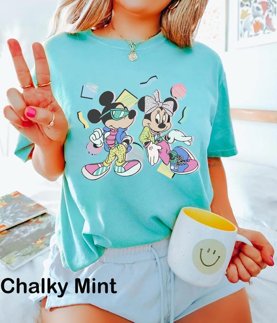 Retro 90s Disney Mickey Minnie Summer Vibes Shirt Walt Disney