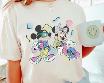 レトロ 90 年代 ディズニー ミッキー ミニー サマー バイブス シャツ