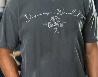 Comfort Colors® Disney World Shirt, Disneyworld Est.1971 Shirt, Disney Trip Shirt, Disney Urlaub Shirt, Mickey und Friends Shirt