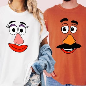 Mr. and Mrs. potato shirt Disney couples t shirt toy story shirt comfort colors potato face shirt family matching shirts funny Disney tee
