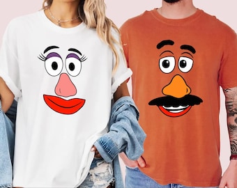 Mr. and Mrs. potato shirt Disney couples t shirt toy story shirt comfort colors potato face shirt family matching shirts funny Disney tee
