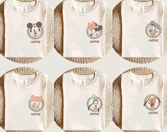 Personalisiertes Disney kariertes Hemd, Mickey und Co 1928 Hemd, Mickey und Minnie kariertes Hemd, kariertes Micky Hemd, Disneyland Hemd
