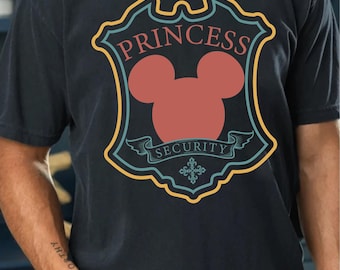 Disney Princess Security T-Shirt, Dad Security Shirt for Disney Trips, Family Vacation Tee, Father’s Day Gift, Funny Gift Tee for Boyfriend