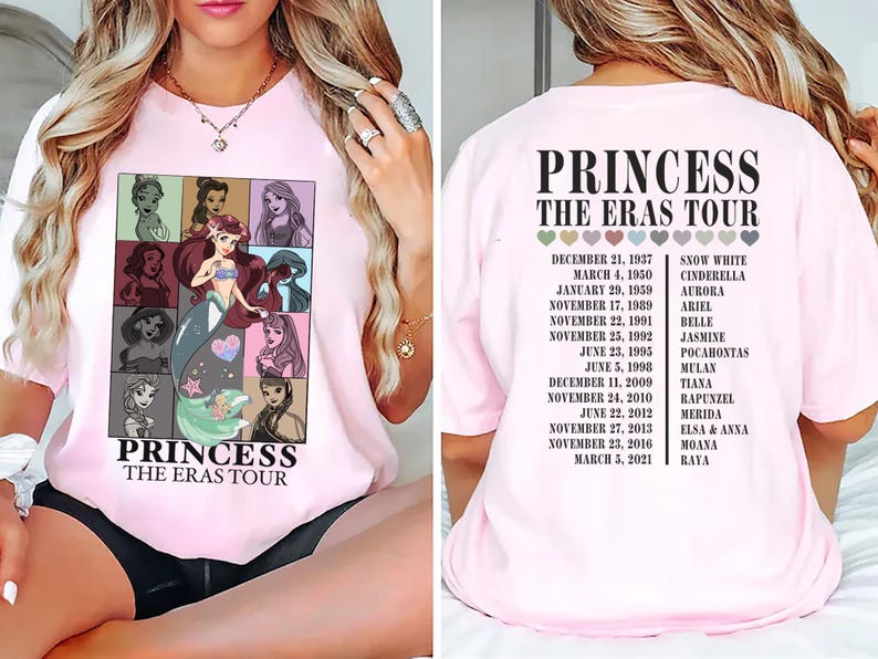 Best Disney Princess Ariel sweatshirt from The Eras Tour, ideal for Disney and princess lovers.