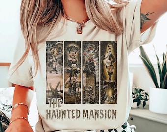 Vintage Mickey and Friends - Haunted Mansion - Disney Halloween Shirt - Disney Halloween Haunted Mansion Shirt - Disneyland Halloween Tee