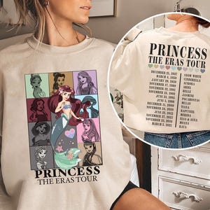Disney Princess Ariel tee from The Eras Tour, great for girls and Disney enthusiasts going on a Disney trip.