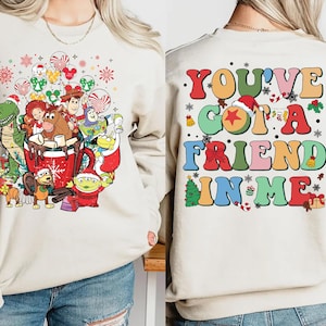 Disney Toy Story Christmas family shirt, fun holiday gift for kids and adults who love Disney classics