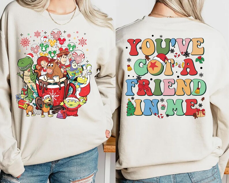 Disney Toy Story Christmas family shirt, fun holiday gift for kids and adults who love Disney classics