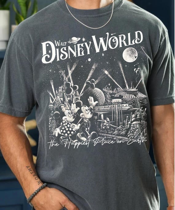 Retro Walt Disney World Shirt Magic Kingdom Epcot Hollywood Studios Animal Kingdom Tee Disney Family Vacation Shirt Disneyworld Trip T-shirt