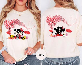 Mickey Minnie Valentine Shirt, Disneyland Valentines Day Couple Tee, Mickey Minnie Shirt Gift for Disney Lovers, Disney Valentine Sweatshirt