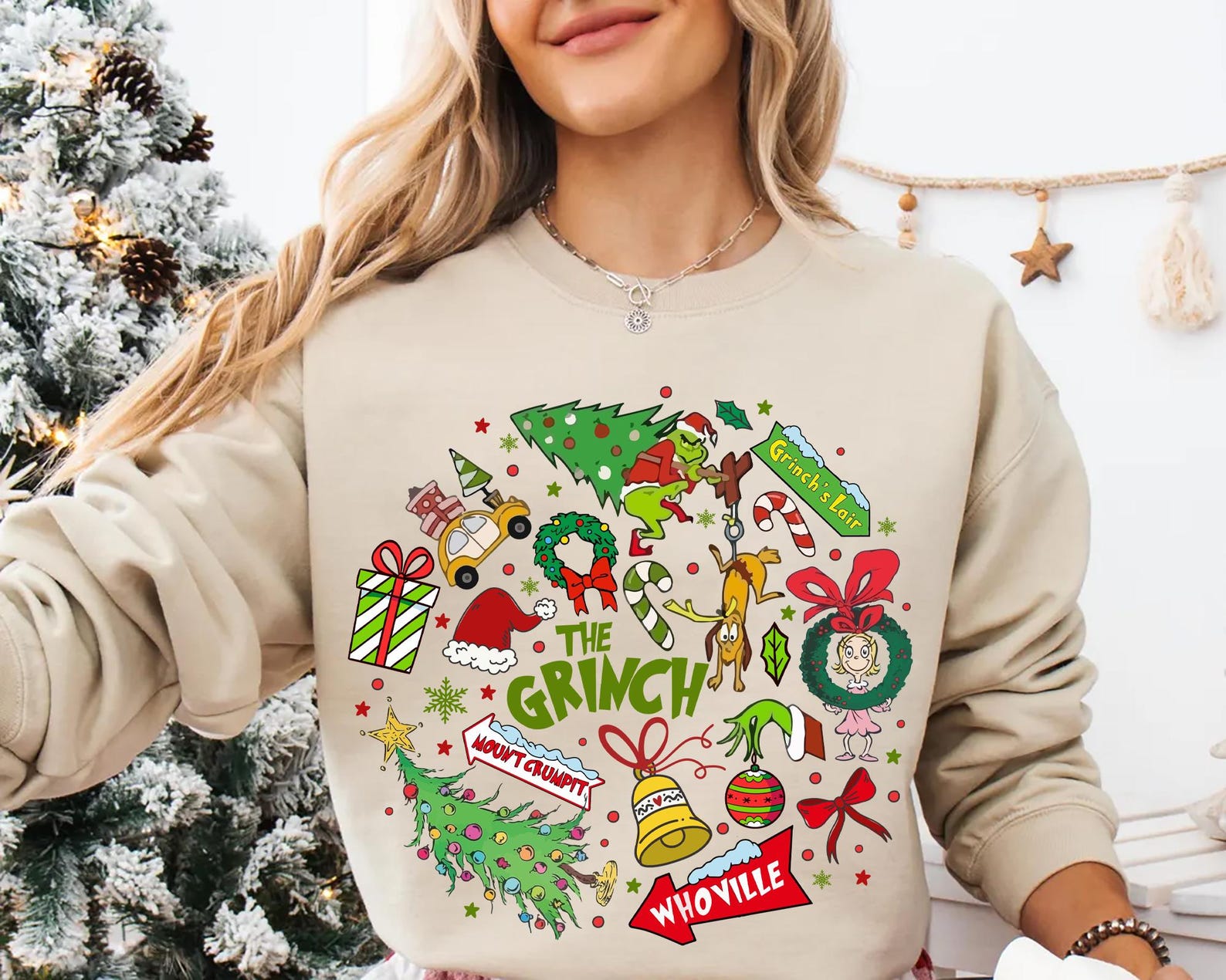 Whoville Grinch Christmas Shirt, Festive Grinch and Max Holiday Tee, Cindy Lou Who Grinch Christmas Gift, Mount Crumpit Grinchmas Sweatshirt