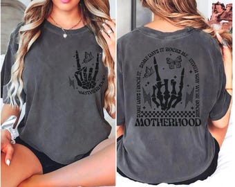Rocking Motherhood Shirt Some Days I Rock It Some Day It Rocks Me Comfort Farben Skeleton Mom Tee Trendy Lustiges Mom Life Tee Muttertagsgeschenk