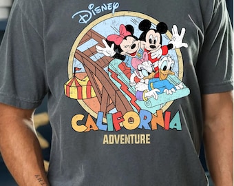 Camiseta Comfort Colors® Disney California Adventure, camiseta para viaje familiar a Disneyland, camiseta para viaje a Universal Studios, camiseta para vacaciones familiares en Disney
