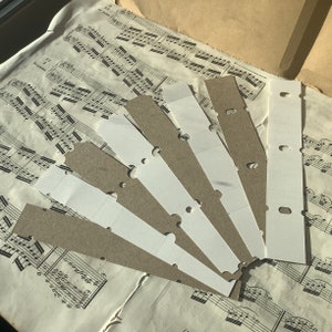 Set of 4x3 strips of cut tickets to decorate yourself. DIY tickets / handmade for bullet journal / scrapbooking / Junk