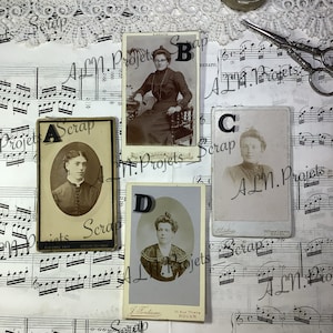 Authentique ! Ancienne photos de femmes,Portrait victorien, edouardien, Vintage des années 1900, Photo noir et blanc carton, antique