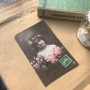 Carte postale ancienne, portrait enfant, JK 165, bonne fêtes, Scrapbooking et Bullet journal