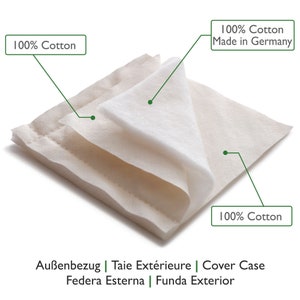 Millet Husk Eco Bio Pillow, Organic Cotton Pillowcases, Natural Ergonomic Breathable Comfort Sleeping Bed Pillow image 2