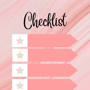 Pinke kurze To-Do Liste Stay Organized
