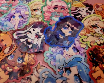 Zodiac Monster Girl Stickers