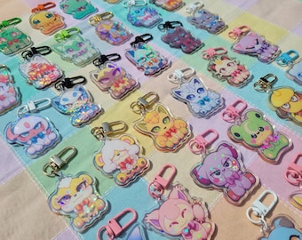 PokéPuppy and Kitty Acrylic Charms