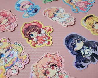 Pegatinas holográficas de vinilo de Magical Girl