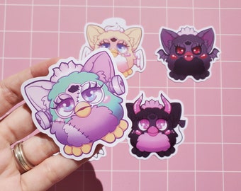Pegatinas de vinilo de Monster Furby