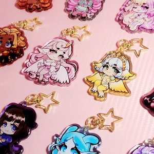 Zodiac Monster Girl Epoxy Charms
