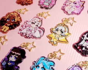 Zodiac Monster Girl Epoxy Charms