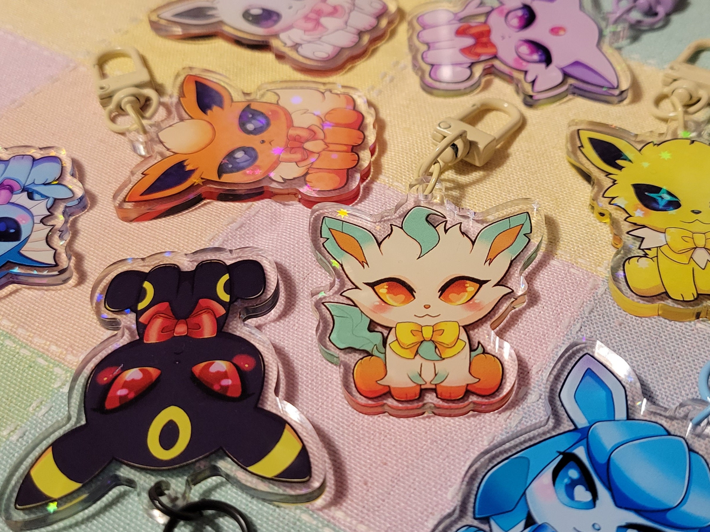 Dessert Eeveelutions!  Acrylic Charms – PeachyMothShop