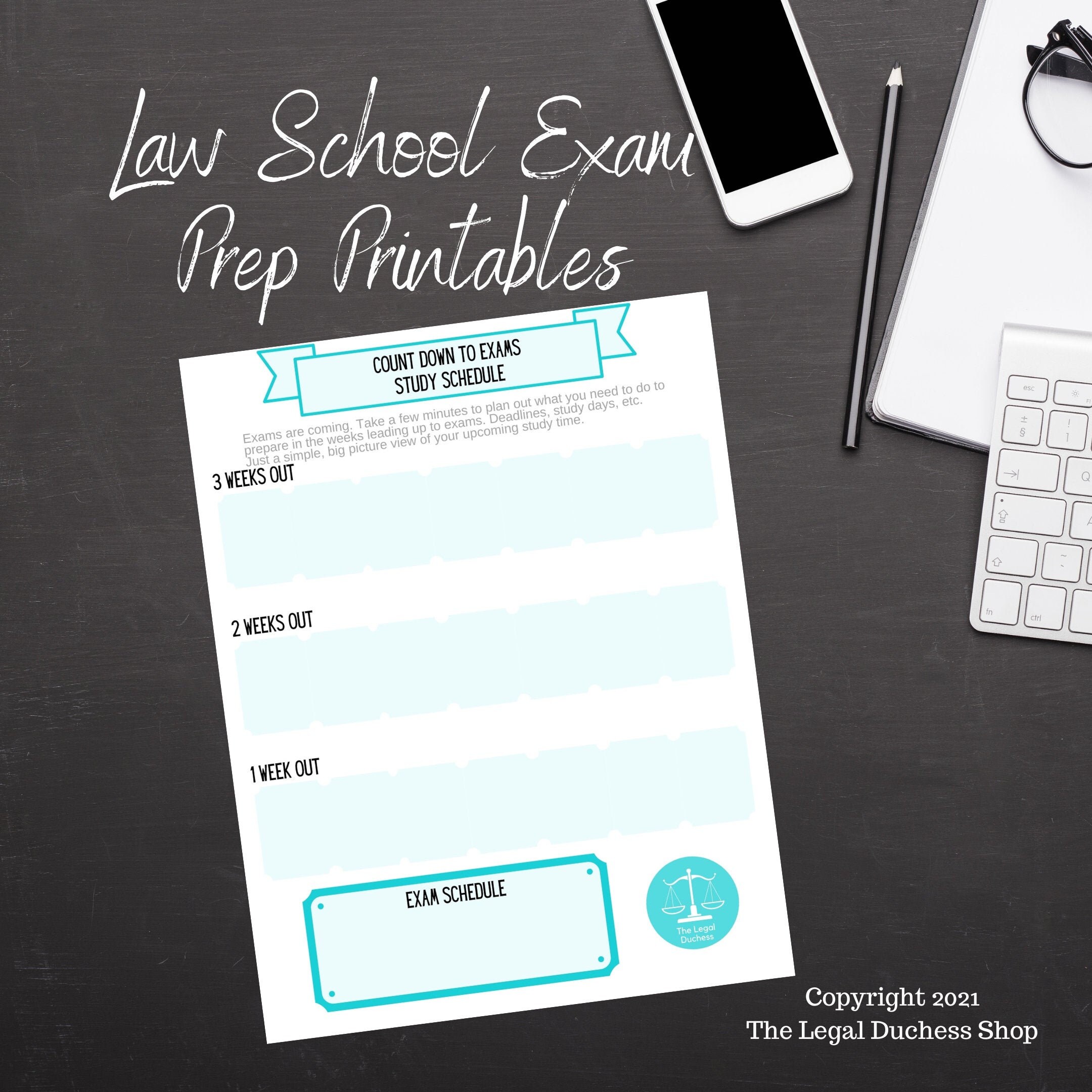 Law School Exam Prep Bundle Printables Law School Study Pages, Exam