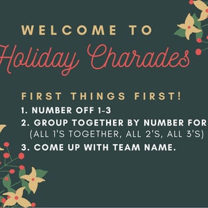 Holiday Charades Game (Printable)