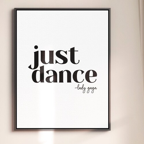 Dance Art Print Dance Quotes Wall Art Printable Instant Etsy