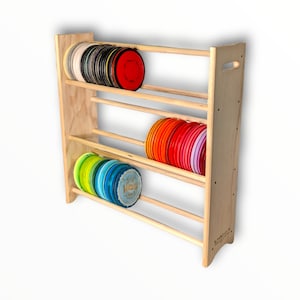 Disc Golf Storage Rack - 3 Levels - FREE Shipping and Laser Engravings!