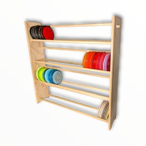 Disc Golf Storage Rack - 4 Levels - FREE Shipping and Laser Engravings!