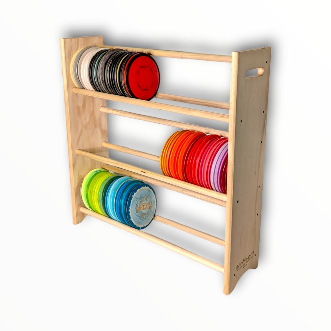 Disc Golf Storage Rack 3 Levels FREE Shipping and Laser Engravings Etsy