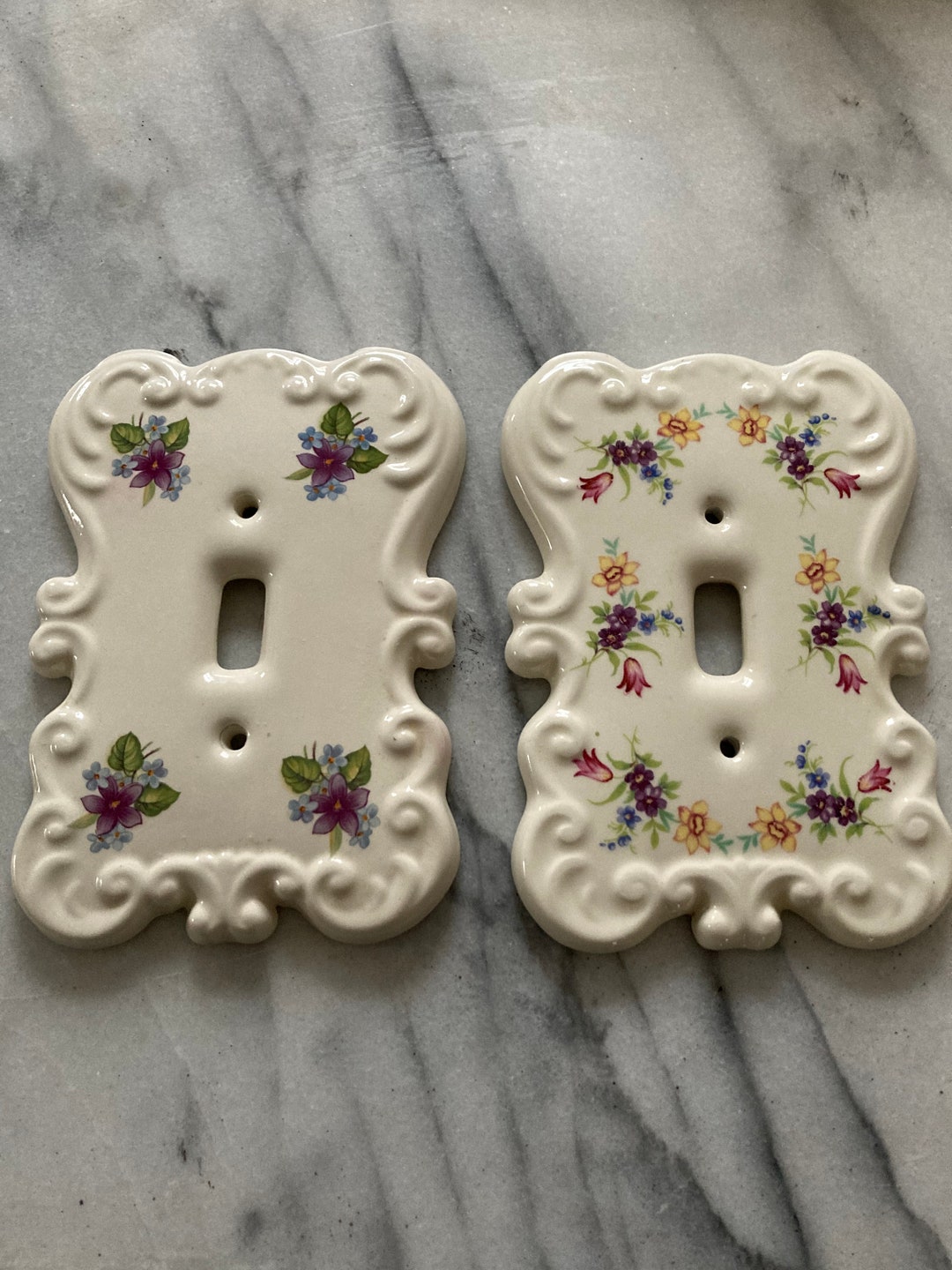 Vintage Light Switch Cover Lot of 2 Light Switch Cover Etsy