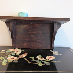 Vintage Solid Wood Ledge Shelf: 18" Display Shelf