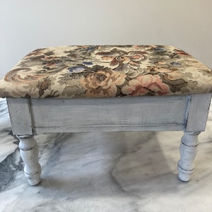 Vintage foot rest storage stool Foot Stool Stool Stool with storage