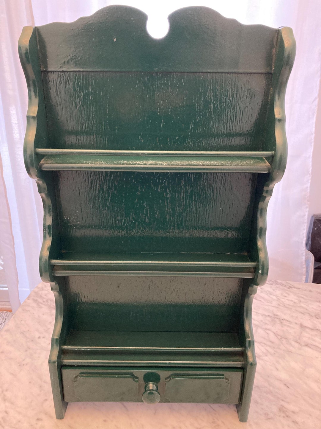 Vintage Spice Rack Spice Rack Farmhouse Style Kitchen Decor Spice Rack ...