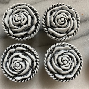 Lot of 10 pcs Floral Knob Hand painted Shabby Chic Farmhouse Style Cabinet Dresser Knob